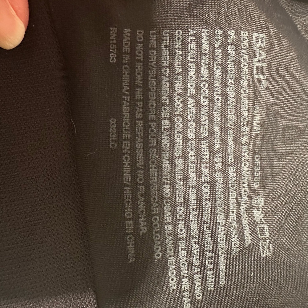 Bali Black Seamless bra comfortable soft no wire